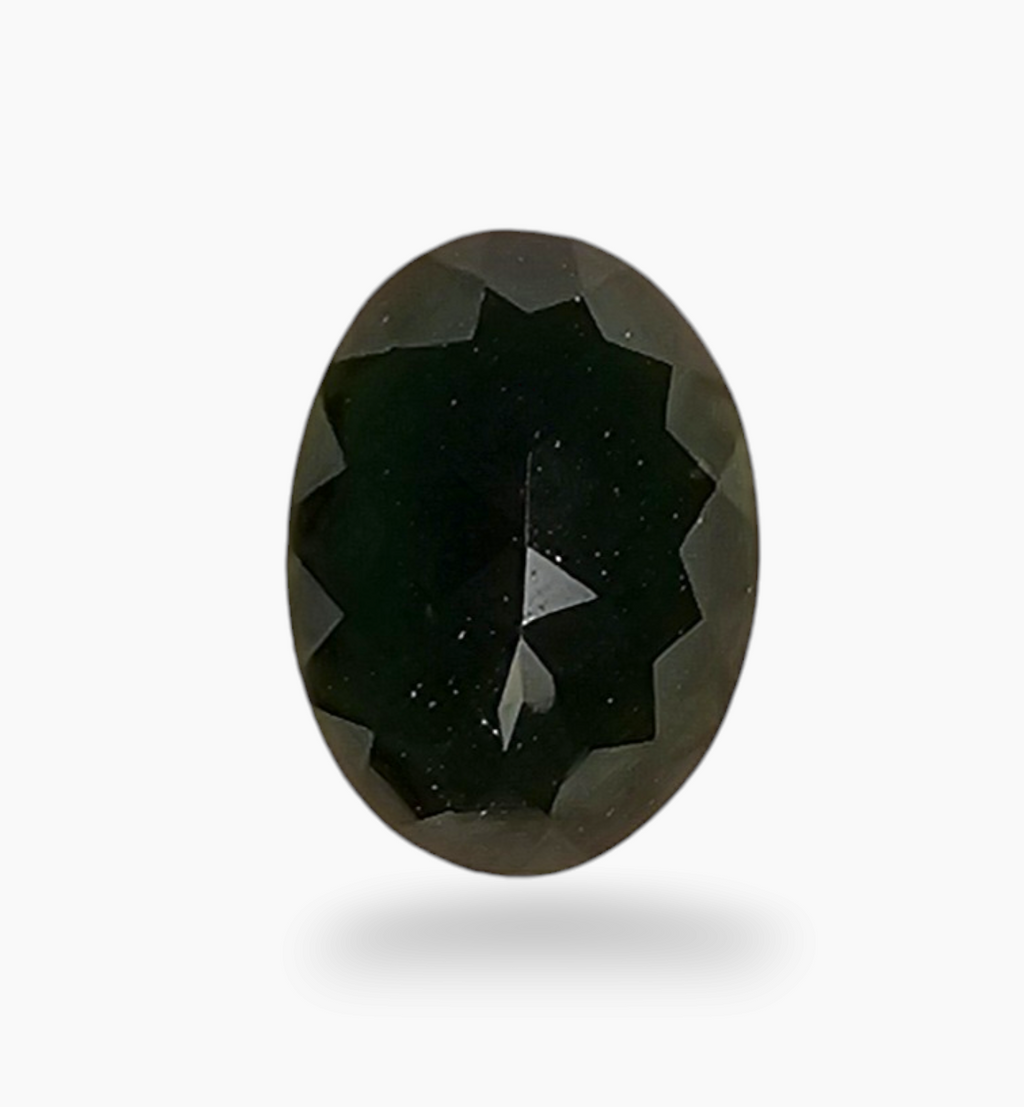 Natural Chrome Diopside Stone From Africa in Oval Shape 0.86 Carats Size 8x6mm