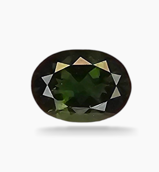 Natural Chrome Diopside Stone From Africa in Oval Shape 1.04 Carats Size 7.8x5.4mm