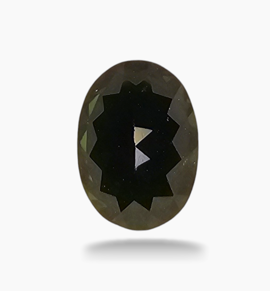 Natural Chrome Diopside Stone From Africa in Oval Shape 1.04 Carats Size 7.8x5.4mm