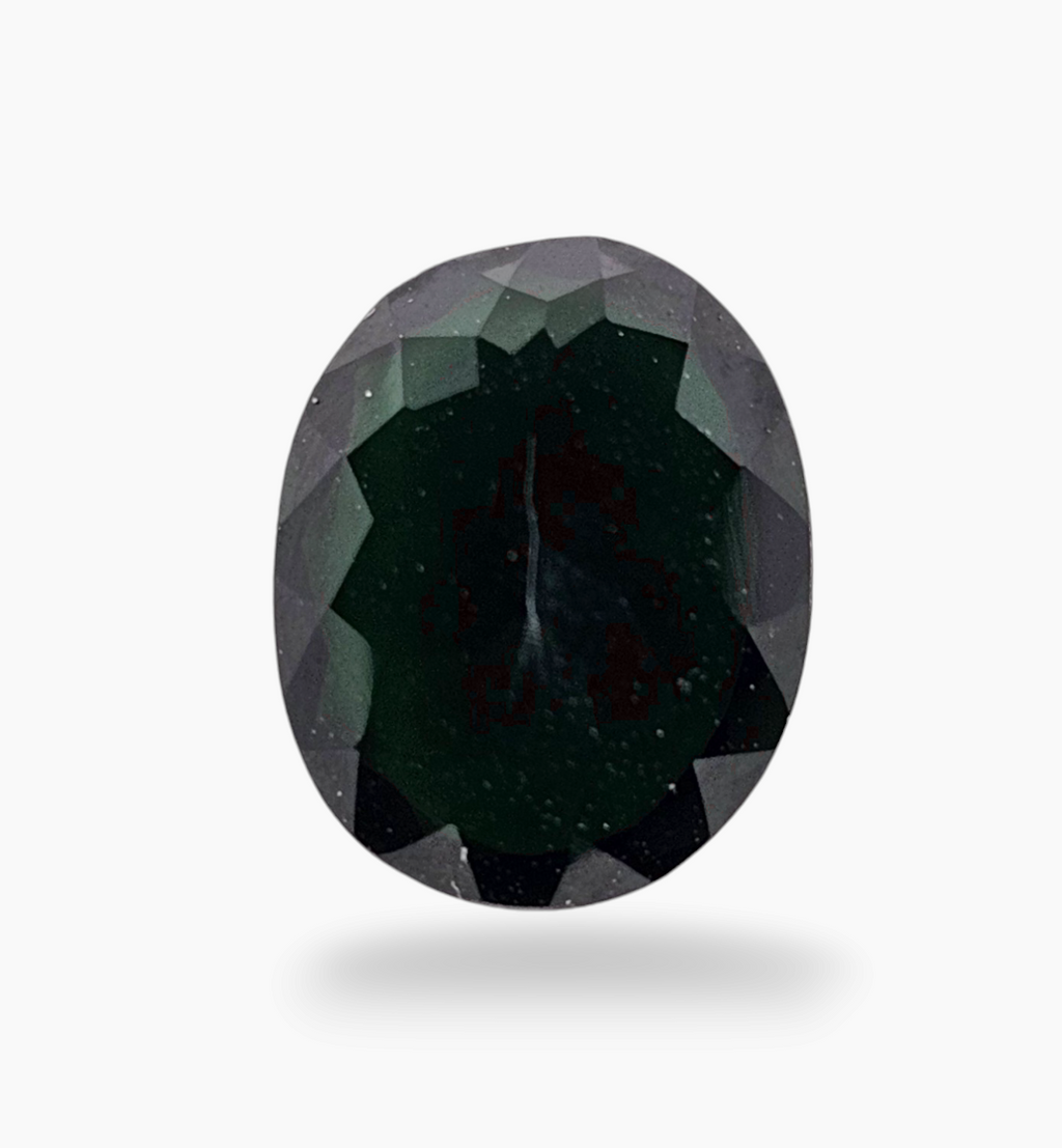 Natural Chrome Diopside Stone From Africa in Oval Shape 1.21 Carats Size 8x6.4mm