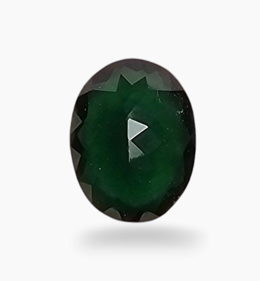 Natural Chrome Diopside Stone From Africa in Oval Shape 1.25 Carats Size 8.5x6.5mm