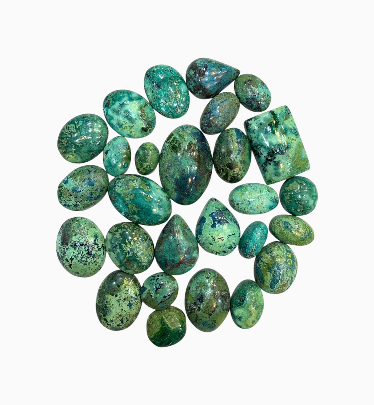 Chrysocolla Stone Cabochon Lot From 10 - 60 Carats