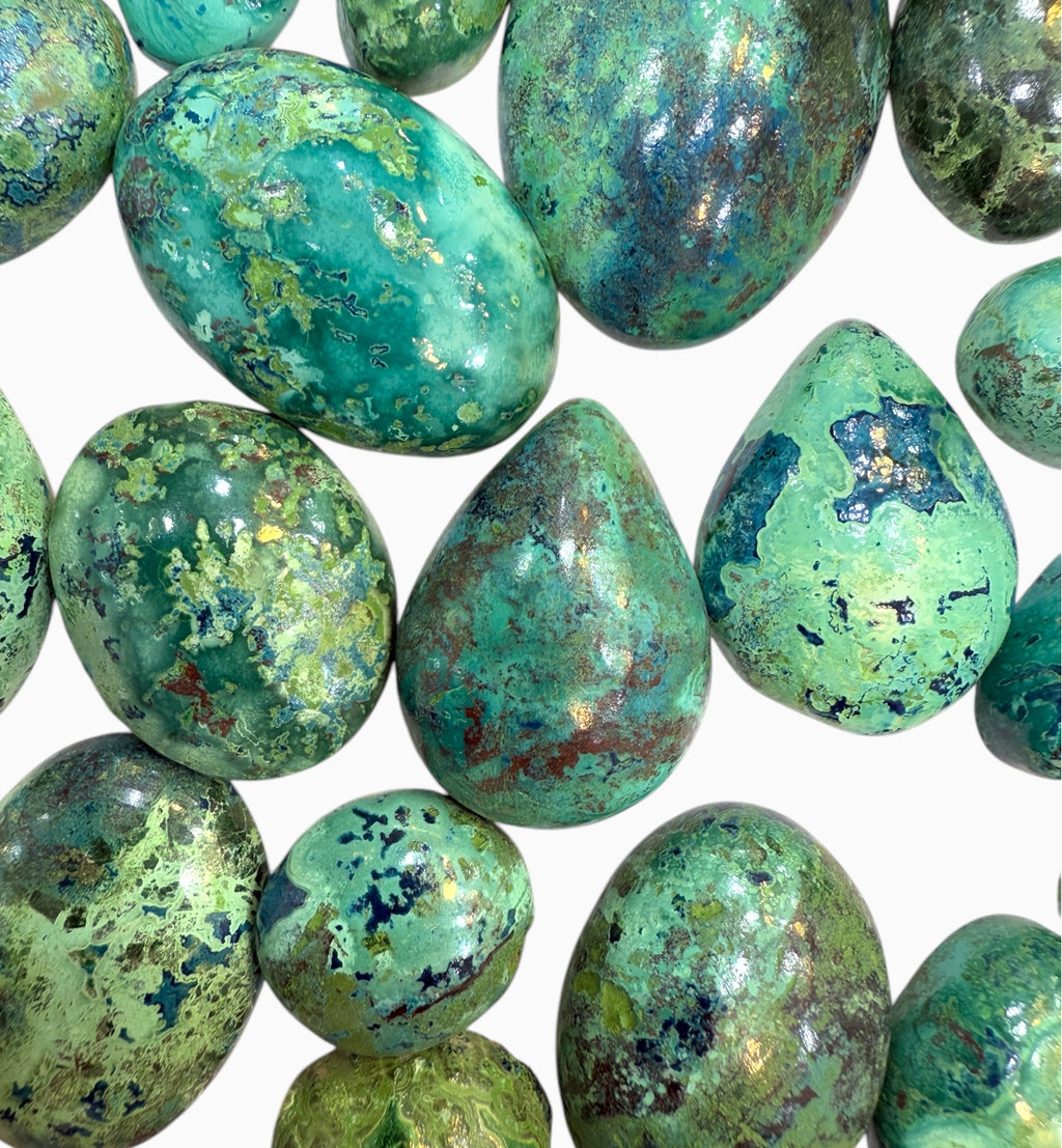 Chrysocolla Stone Cabochon Lot From 10 - 60 Carats
