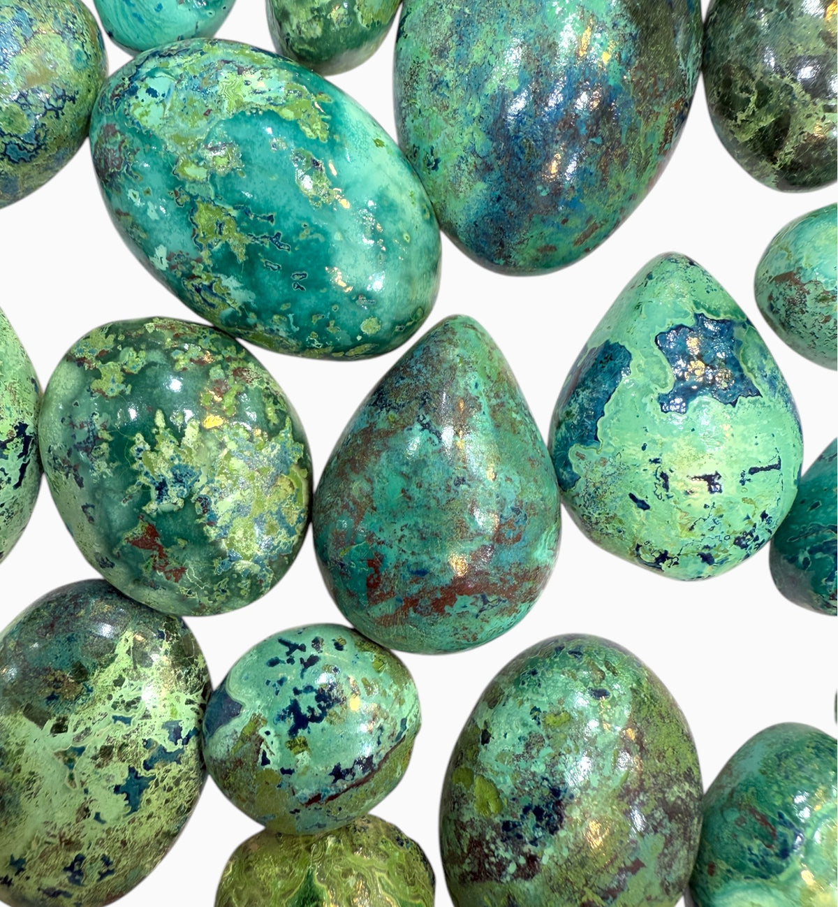 Chrysocolla Stone Cabochon Lot From 10 - 60 Carats