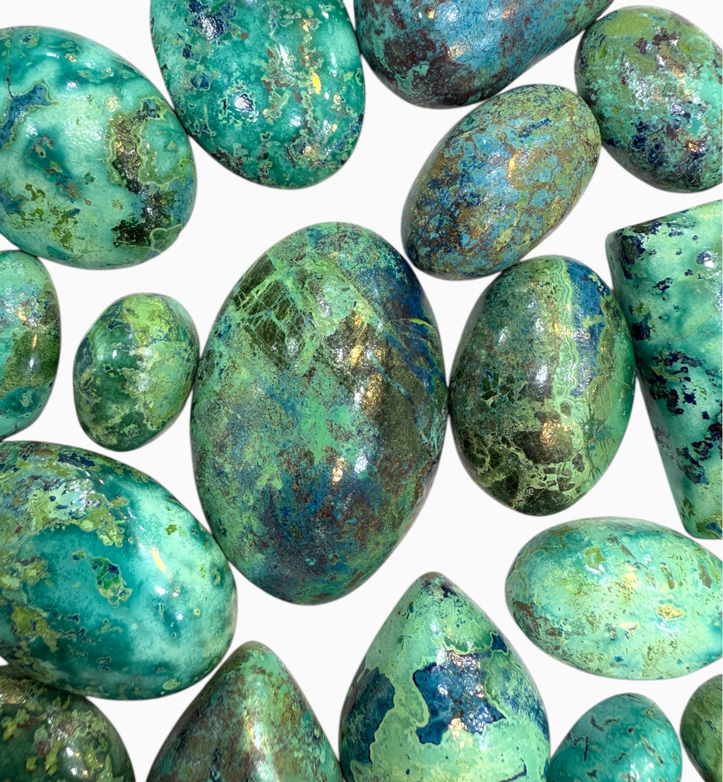 Chrysocolla Stone Cabochon Lot From 10 - 60 Carats