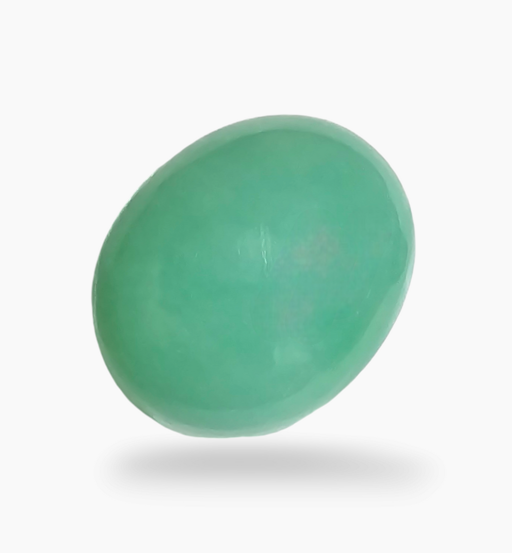 Natural Chrysoprase Stone 13.68 Carats Size 16.4x13.4mm
