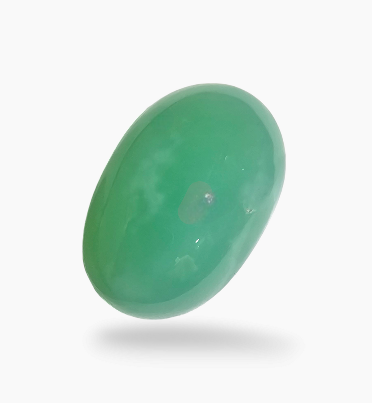 Natural Chrysoprase Stone 14.31 Carats Size 19x13mm
