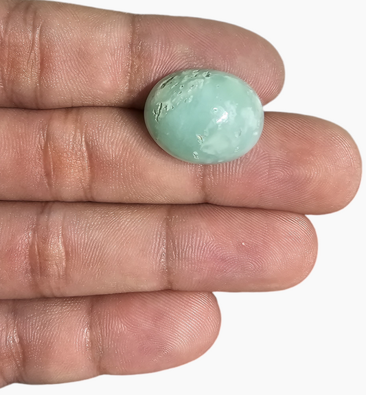 Natural Chrysoprase Stone 21.67 Carats Size 20x16mm