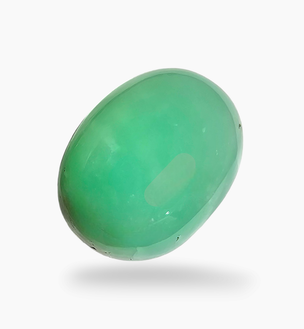 Natural Chrysoprase Stone 27.12 Carats Size 25x15.7mm