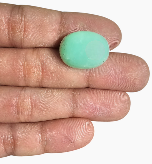 Natural Chrysoprase Stone 27.12 Carats Size 25x15.7mm