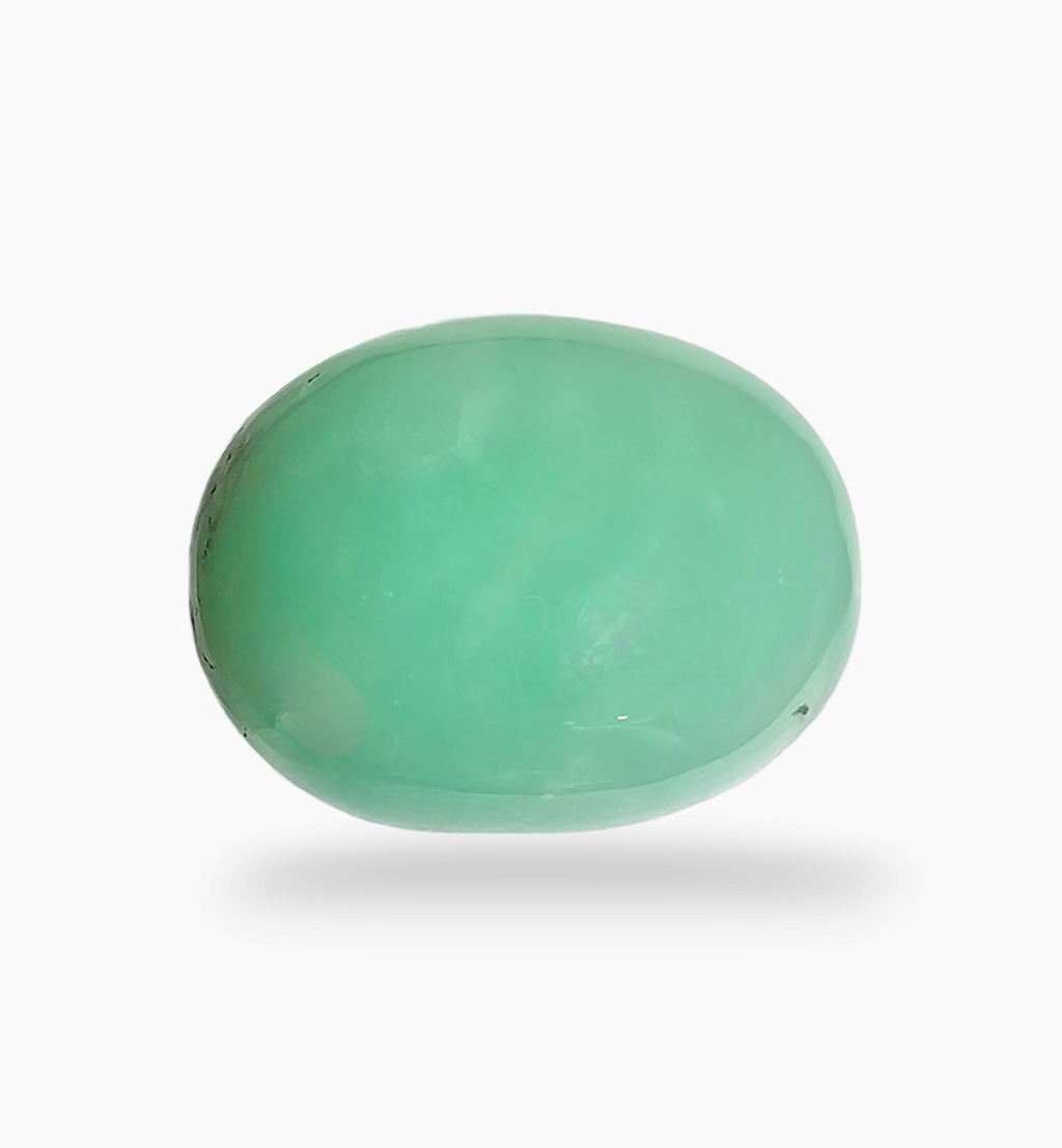Natural Chrysoprase Stone 27.12 Carats Size 25x15.7mm