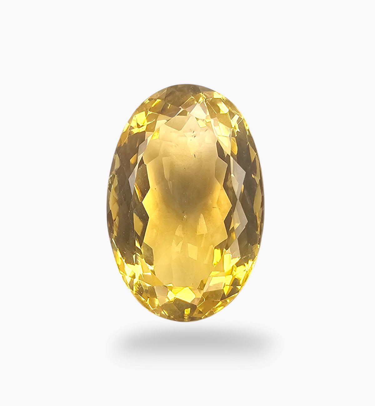 Natural Citrine Stone 14.94 Carats Oval Shape Size 19.2X12.8mm