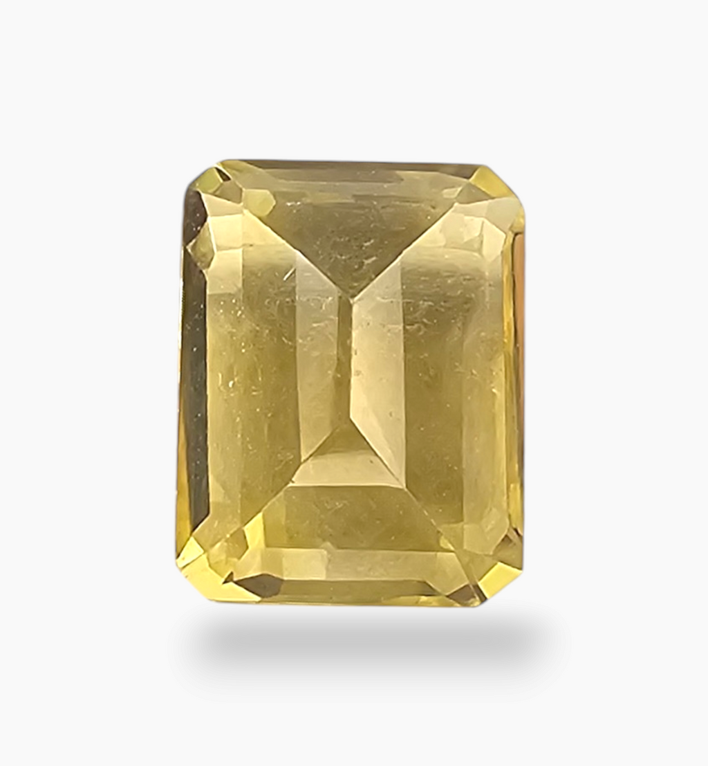 Natural Citrine Crystal 2.46 Carats Emerald Cut Shape Size 9.1x7.1mm