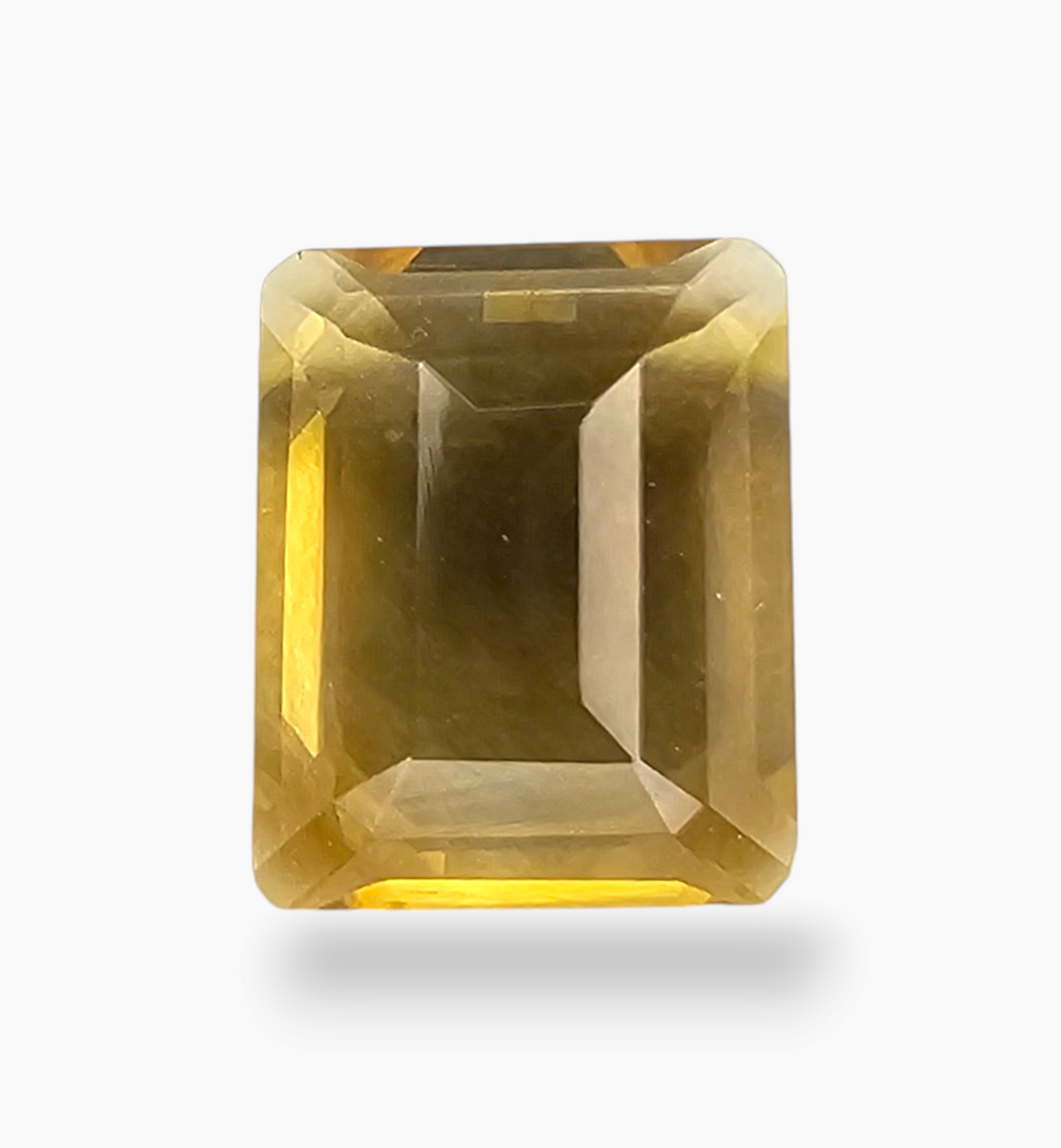 Natural Citrine Crystal 2.66 Carats Emerald Cut Shape Size 10x8mm