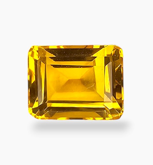 Natural Citrine Crystal 2.80 Carats Emerald Cut Shape Size 9x7mm