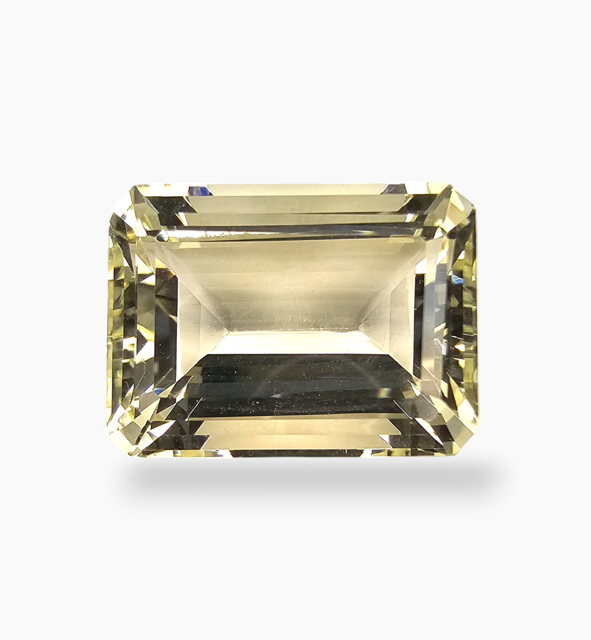 Natural Citrine Stone 22.46 Carats Emerald Cut Shape Size 20x14.8mm