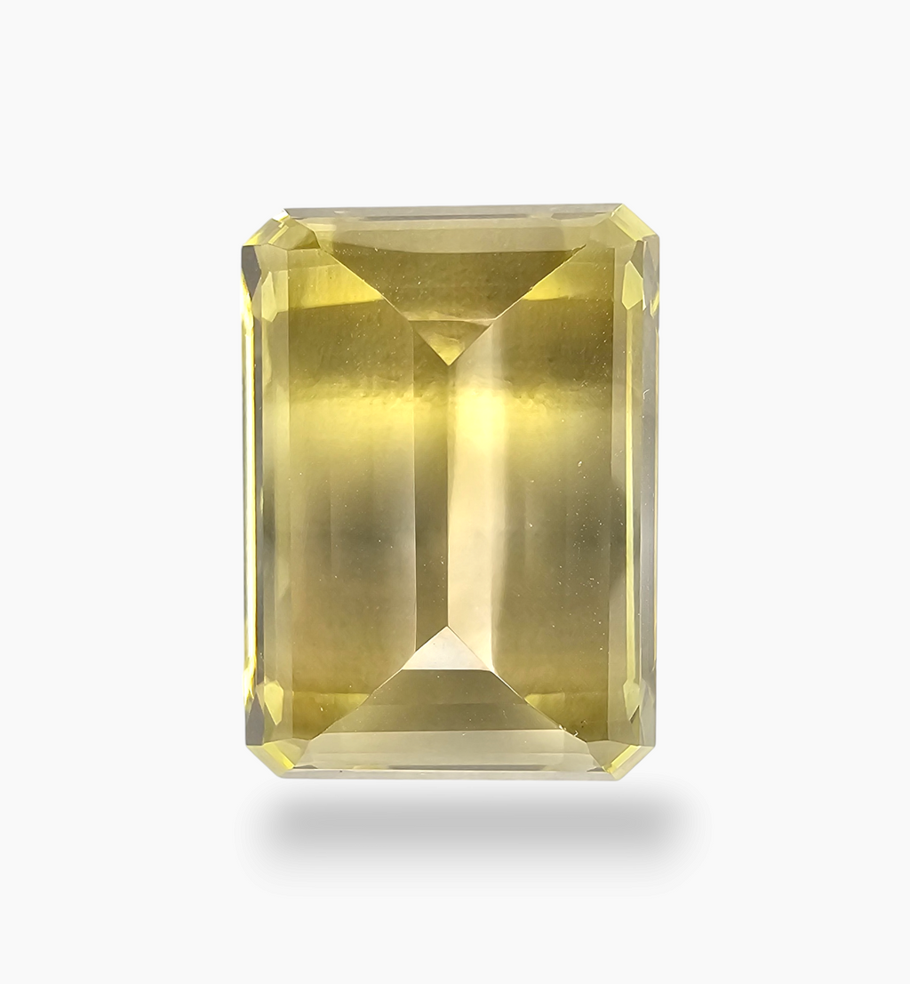 Natural Citrine Stone 29.88 Carats Emerald Cut Shape Size 21x16mm