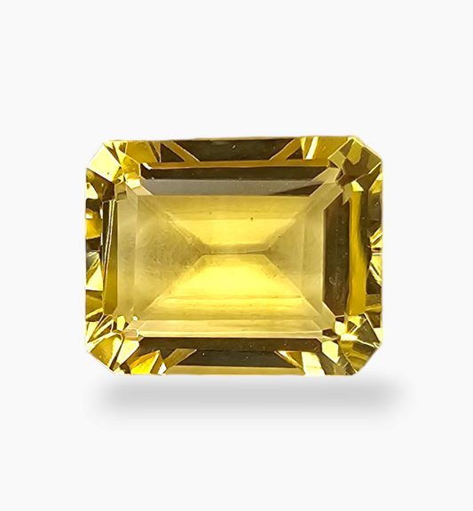 Natural Citrine Crystal 3.30 Carats Emerald Cut Shape Size 10x8mm