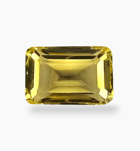 Natural Citrine Stone 3.75 Carats Emerald Cut Shape Size 11.2x7.5mm