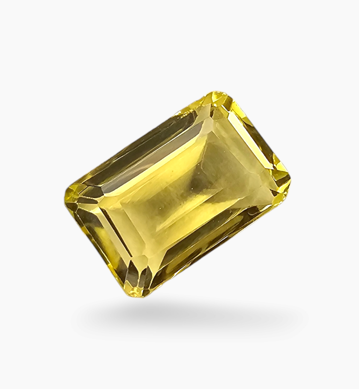 Natural Citrine Stone 3.75 Carats Emerald Cut Shape Size 11.2x7.5mm