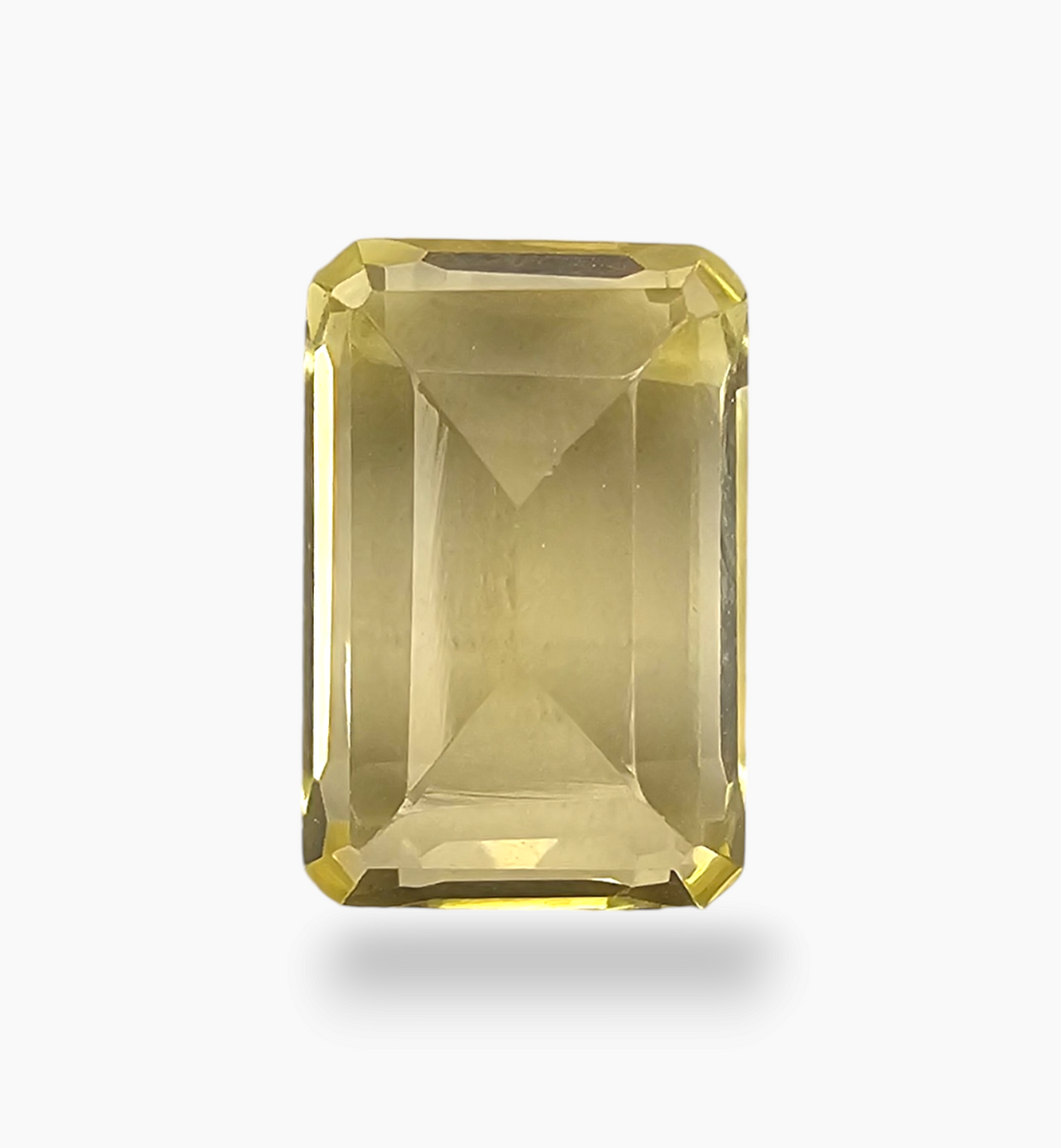 Natural Citrine Stone 3.75 Carats Emerald Cut Shape Size 11.2x7.5mm