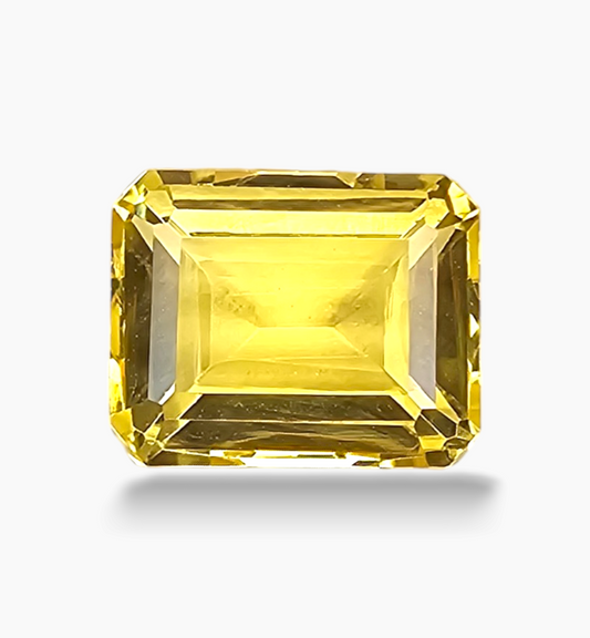 Natural Citrine Crystal 3.80 Carats Emerald Cut Shape Size 10.1x8.1mm