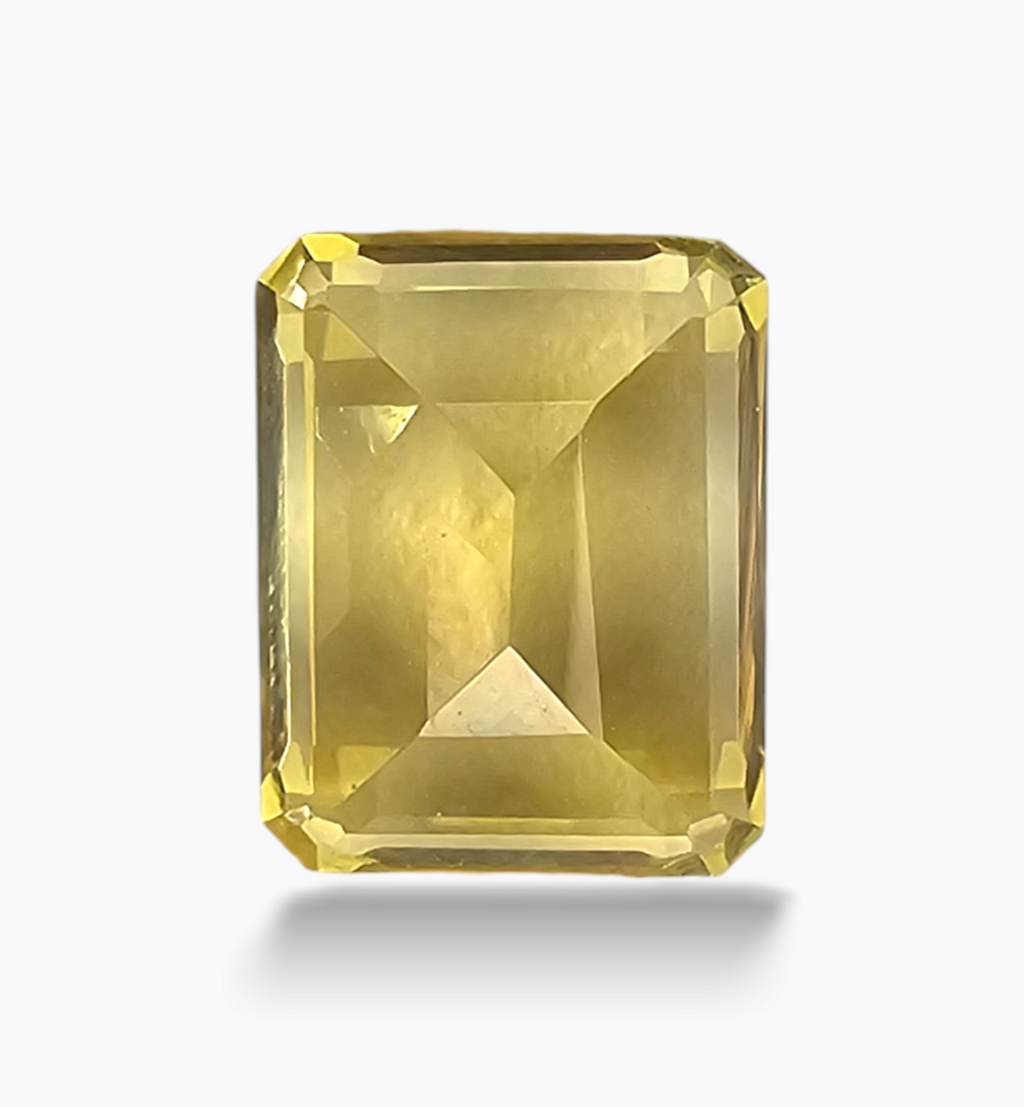 Natural Citrine Crystal 3.80 Carats Emerald Cut Shape Size 10.1x8.1mm