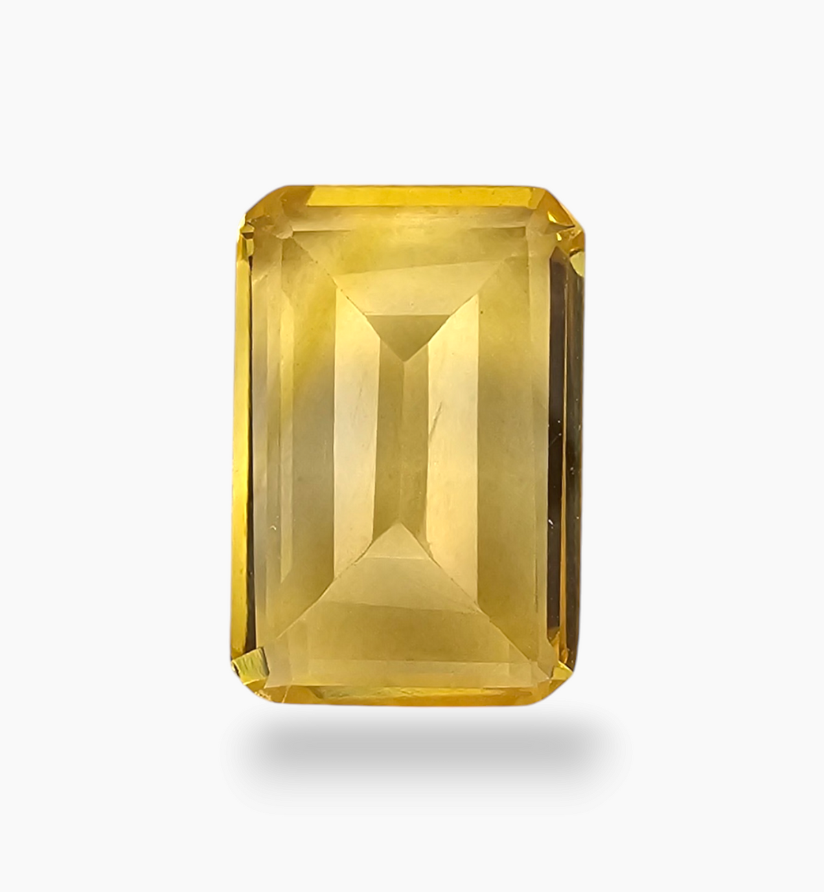 Natural Citrine Stone 3.89 Carats Emerald Cut Shape Size 11.2x7.5mm