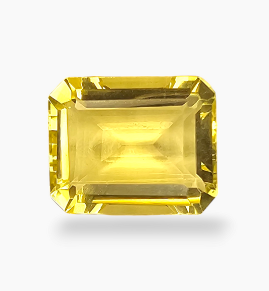 Natural Citrine Crystal 4.01 Carats Emerald Cut Shape Size 11x9mm