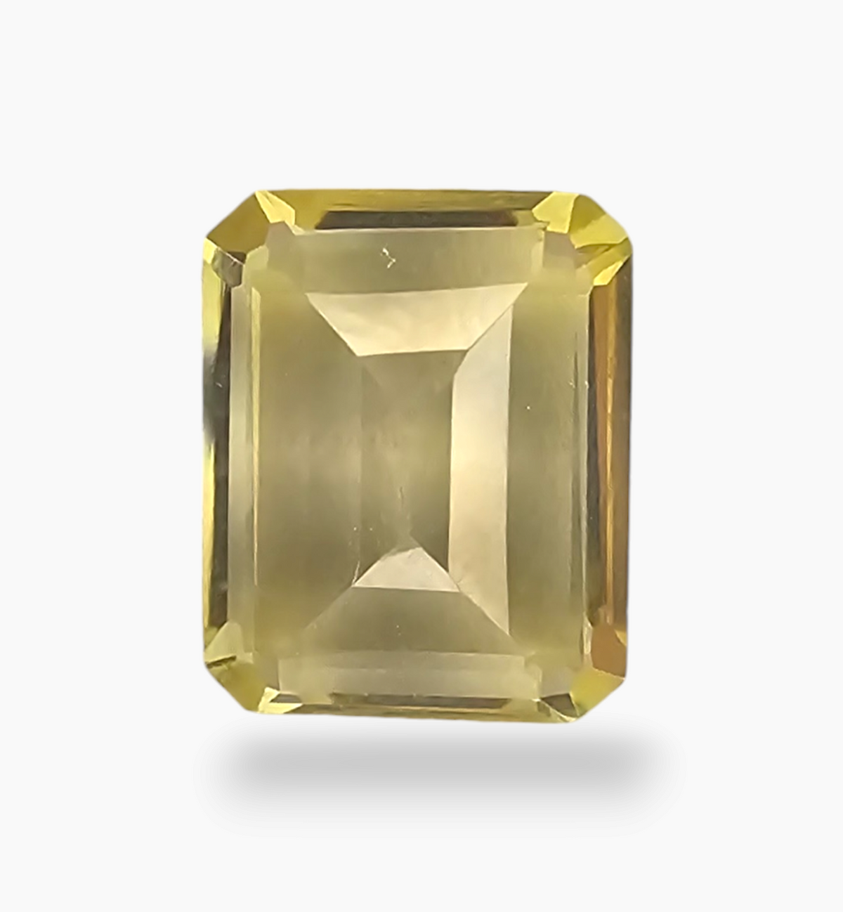 Natural Citrine Crystal 4.01 Carats Emerald Cut Shape Size 11x9mm