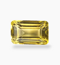 Natural Citrine Stone 4.09 Carats Emerald Cut Shape Size 11.8x17.4mm