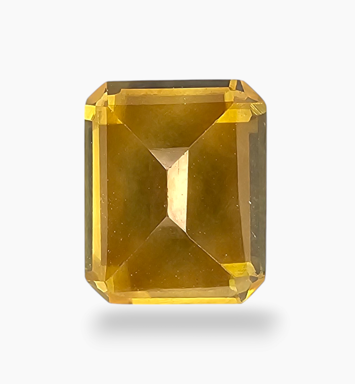 Natural Citrine Stone 4.52 Carats Emerald Cut Shape Size 11x9mm