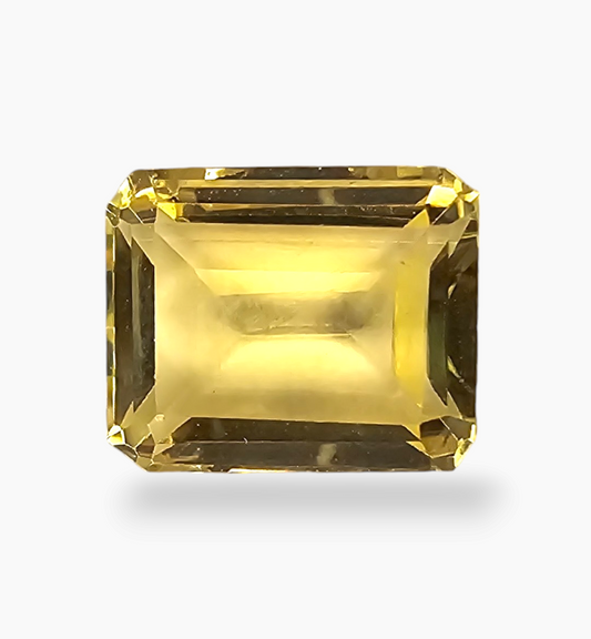 Natural Citrine Crystal 4.65 Carats Emerald Cut Shape Size 11x9mm