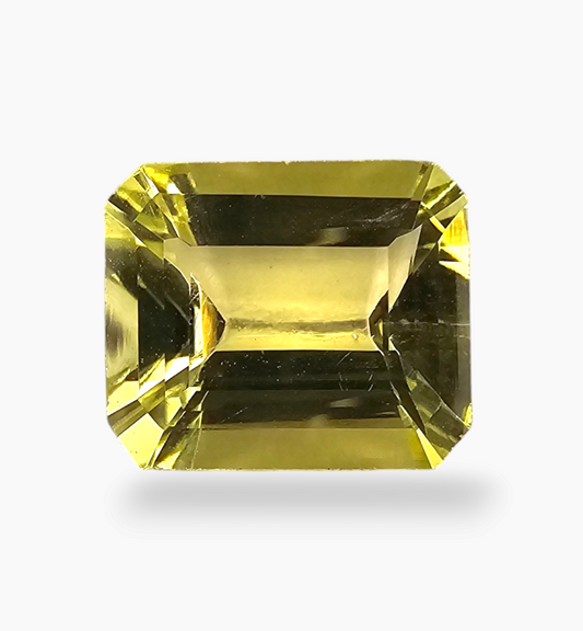 Natural Citrine Crystal 4.67 Carats Emerald Cut Shape Size 11.7x10mm