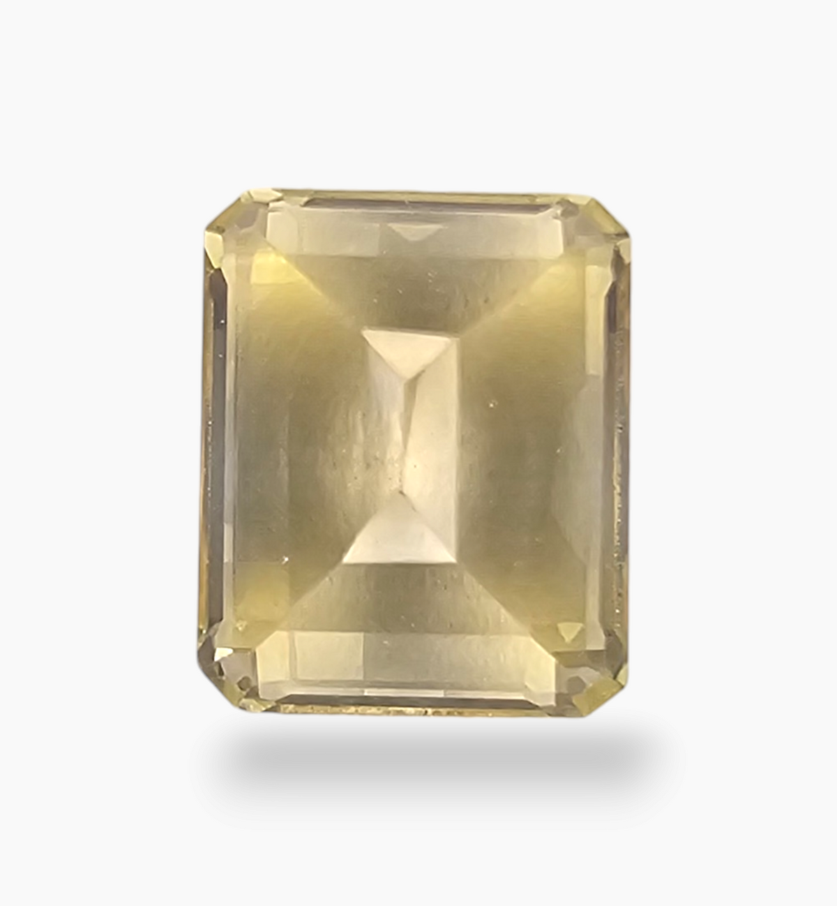 Natural Citrine Crystal 4.78 Carats Emerald Cut Shape Size 12x9mm