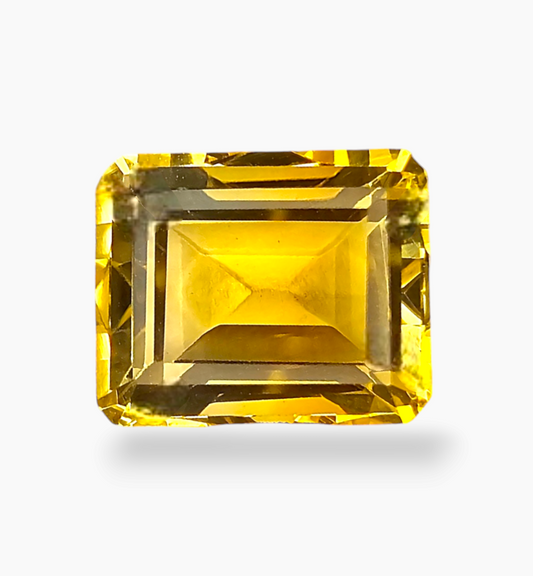 Natural Citrine Stone 5.10 Carats Emerald Cut Shape Size 11x9mm