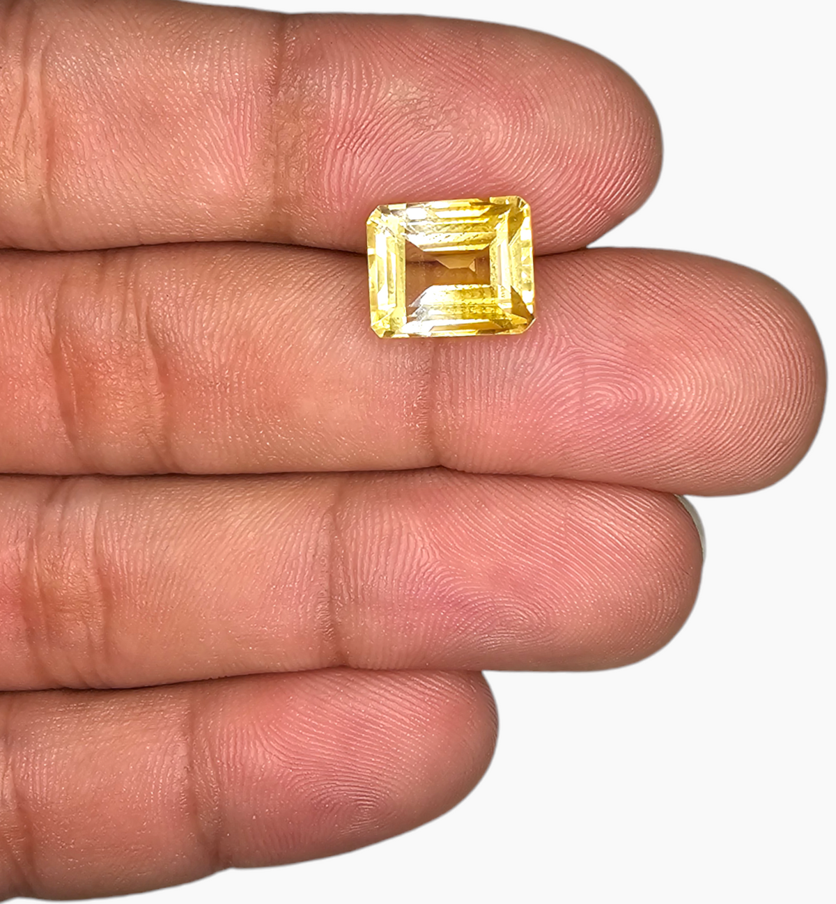 Natural Citrine Stone 5.10 Carats Emerald Cut Shape Size 11x9mm