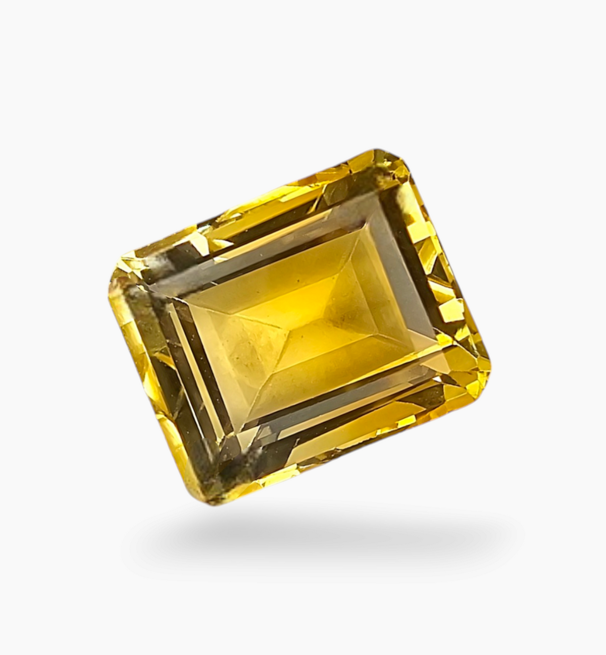 Natural Citrine Stone 5.10 Carats Emerald Cut Shape Size 11x9mm