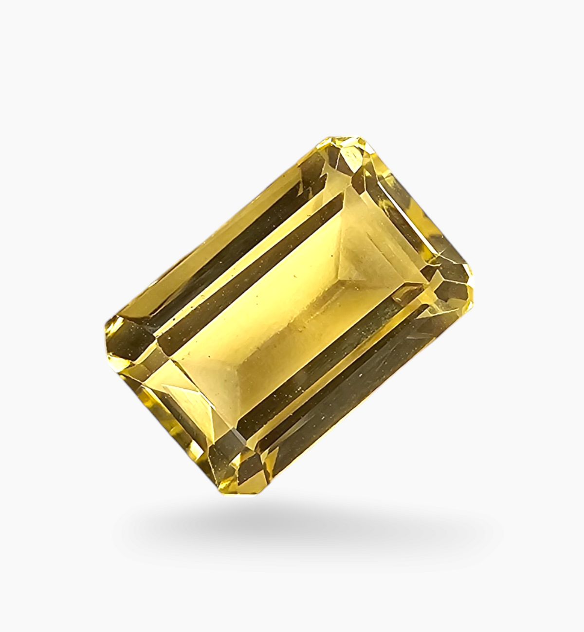 Natural Citrine Stone 5.12 Carats Emerald Cut Shape Size 12x8mm