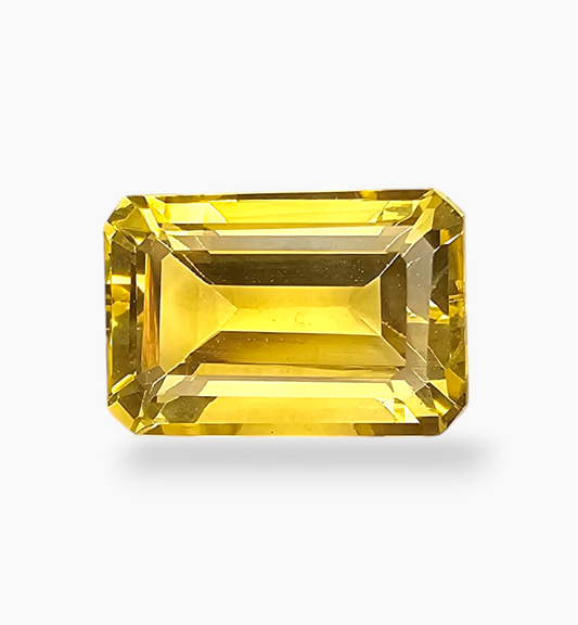 Natural Citrine Stone 5.19 Carats Emerald Cut Shape Size 12.3x8mm