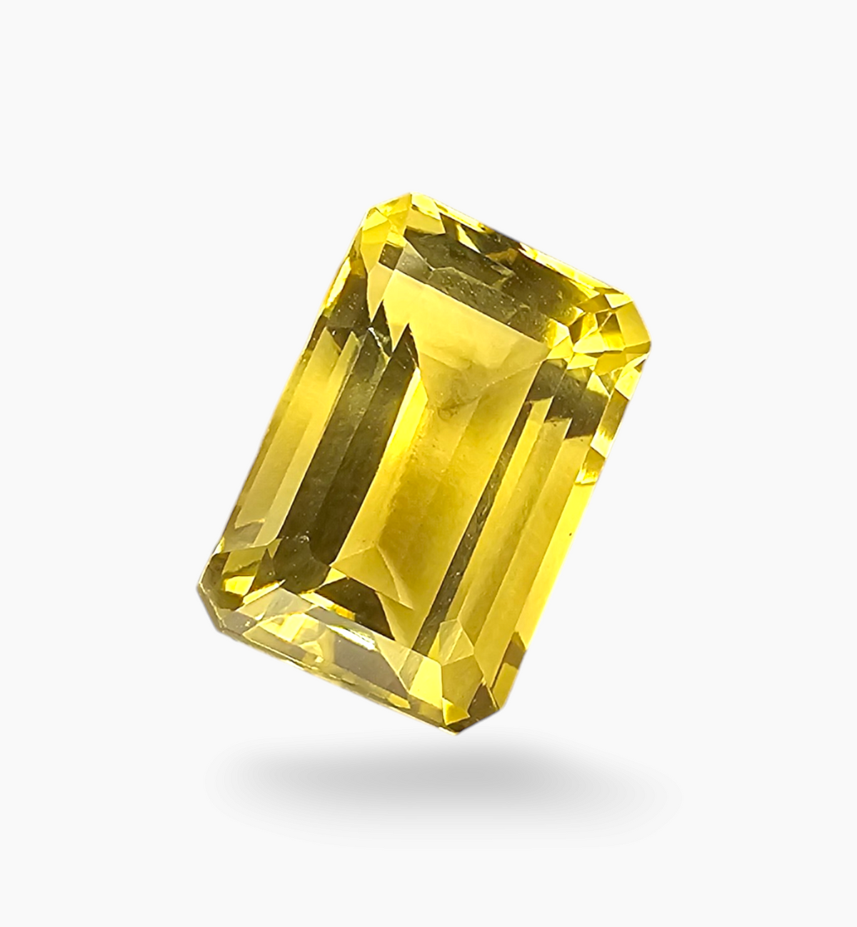 Natural Citrine Stone 5.19 Carats Emerald Cut Shape Size 12.3x8mm