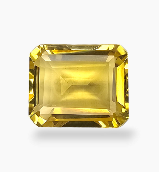 Natural Citrine Crystal 5.31 Carats Emerald Cut Shape Size 12x10mm