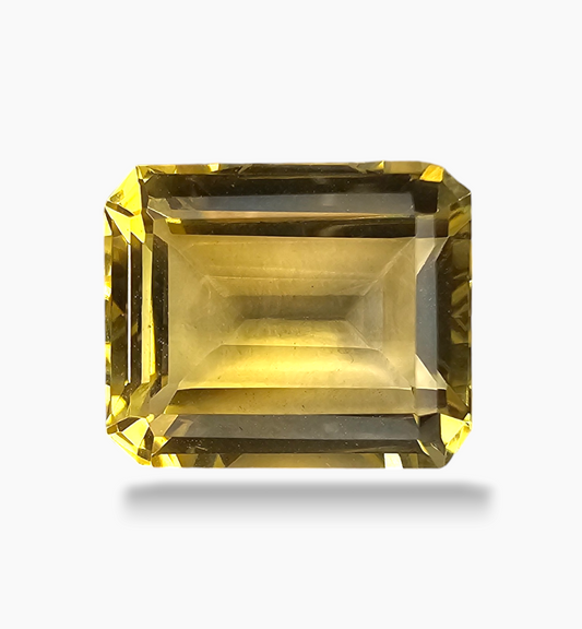 Natural Citrine Crystal 5.90 Carats Emerald Cut Shape Size 12x10mm