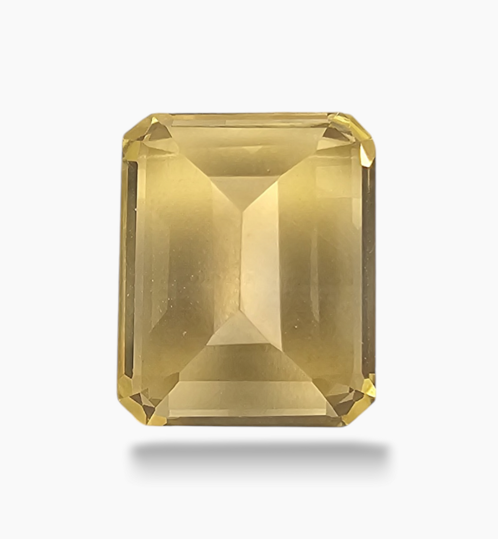 Natural Citrine Crystal 5.90 Carats Emerald Cut Shape Size 12x10mm
