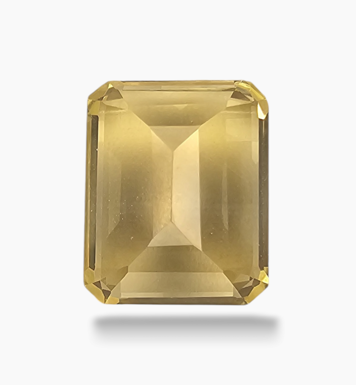 Natural Citrine Crystal 5.90 Carats Emerald Cut Shape Size 12x10mm