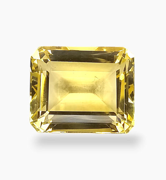 Natural Citrine Crystal 6.61 Carats Emerald Cut Shape Size 12.2x10mm