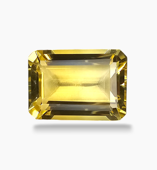 Natural Citrine Crystal 7.00 Carats Emerald Cut Shape Size 14.2x10mm