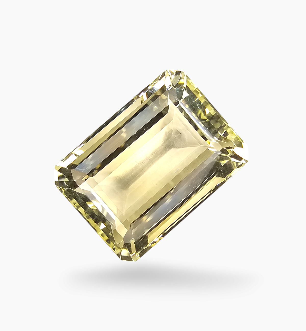 Natural Citrine Stone 31.66 Carats Emerald Cut Shape Size 21x16mm