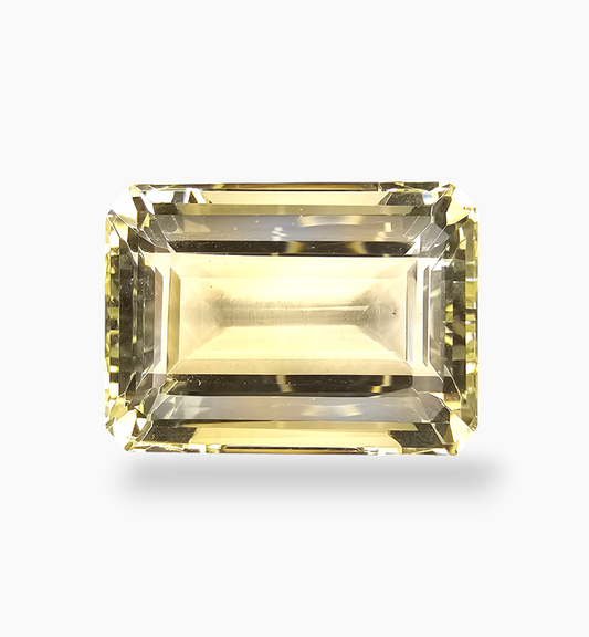 Natural Citrine Stone 31.66 Carats Emerald Cut Shape Size 21x16mm