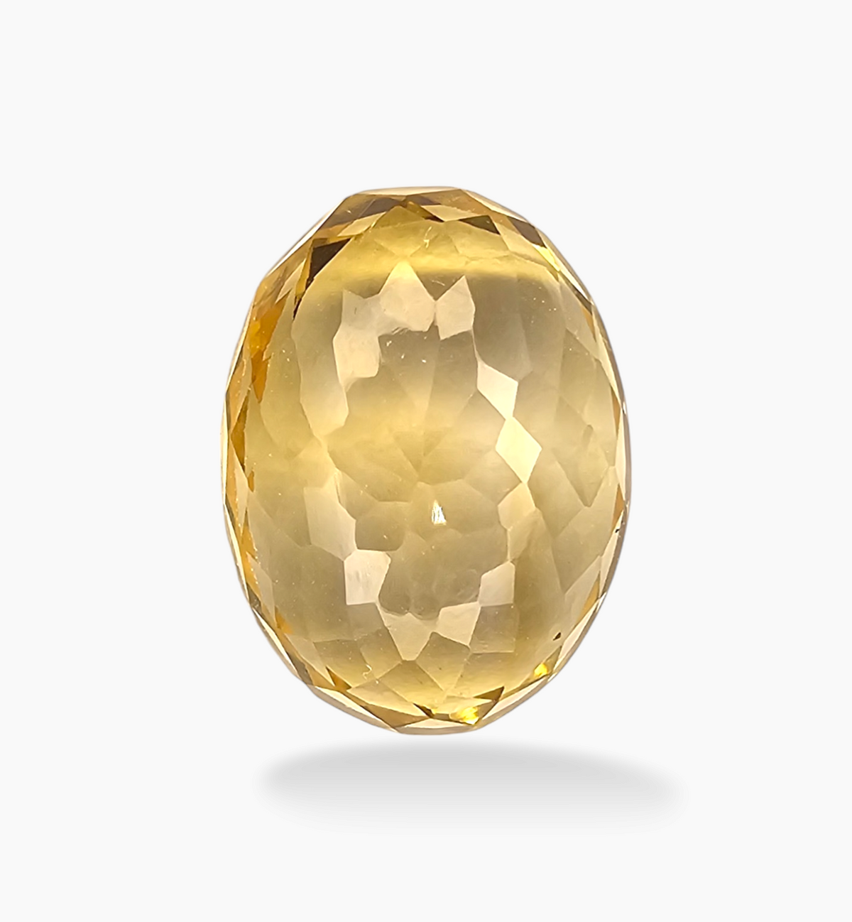 Natural Citrine Stone 10.01 Carats Oval Shape Size 16.5x12.4mm